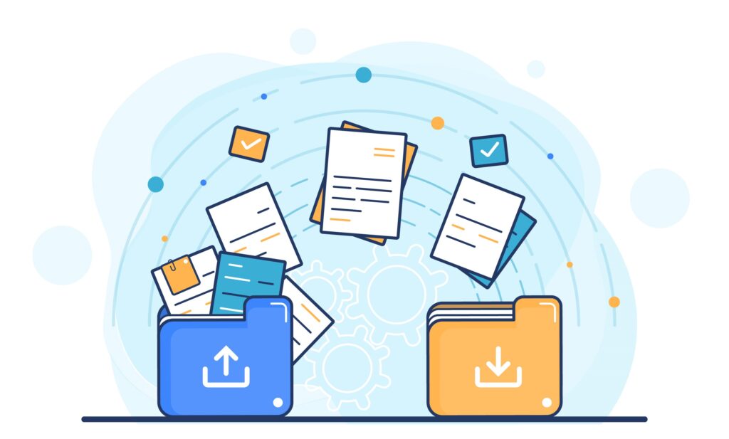 Automated file migration from Salesforce to an external storage with a file management solution provider