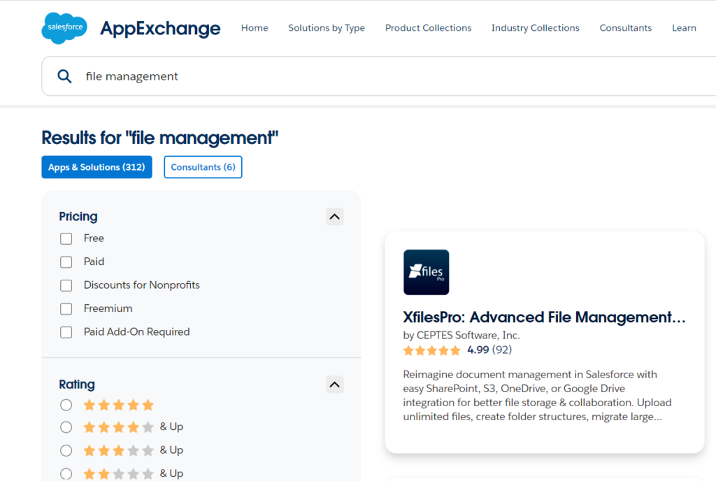 XfilesPro in AppExchange