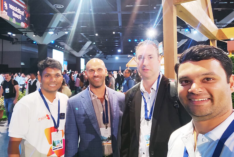 Team XfilesPro meeting Salesforce World Tour attendees at ICC Sydney