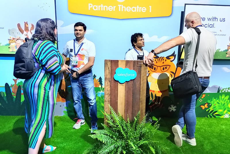 Team XfilesPro networking with Trailblazers at Salesforce World Tour Sydney 2024